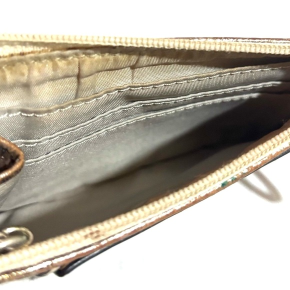 Coach Poppy Black and Pink Wristlet